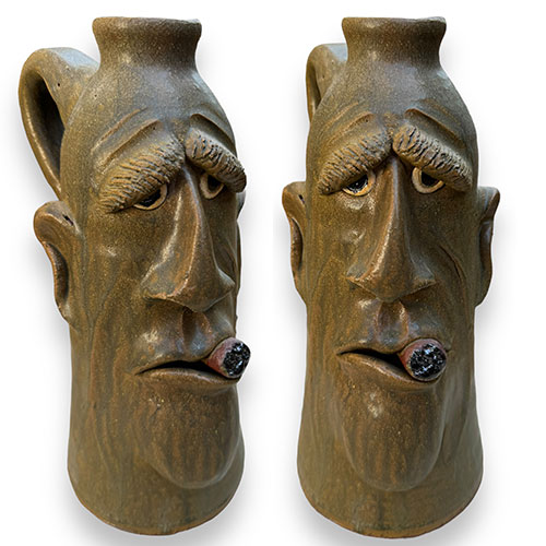 Dal Burtchaell 11" Cigar Guy Face Jug DP3906 SOLD